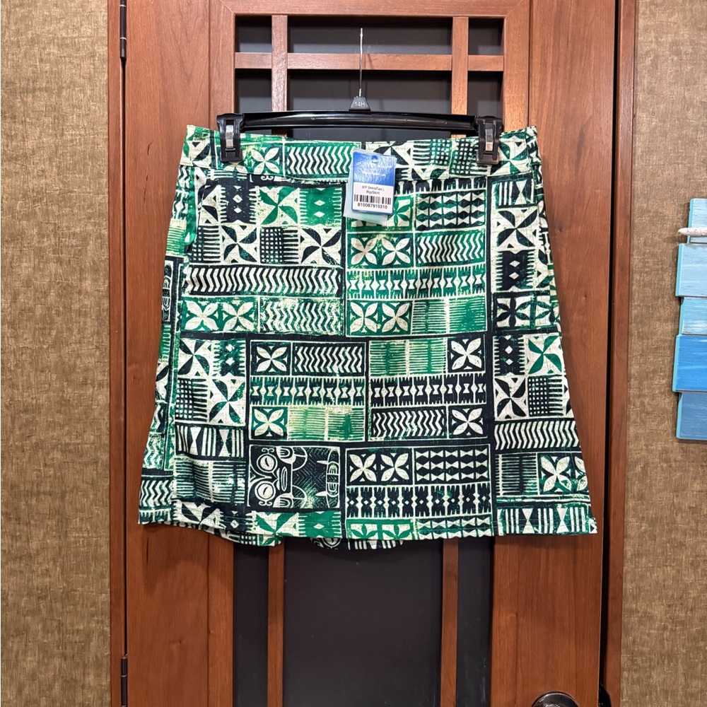 Ripskirt Hawaii Length 2 Large Emerald Tapa NWT